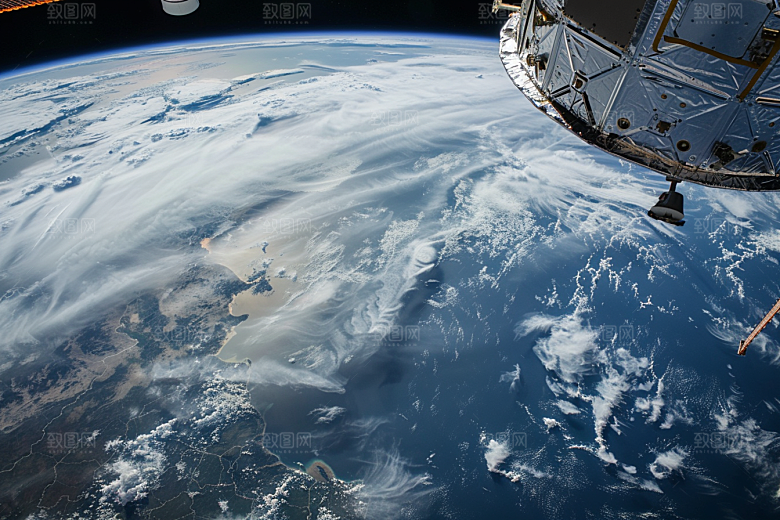 卫星空间站宇宙科技摄影图