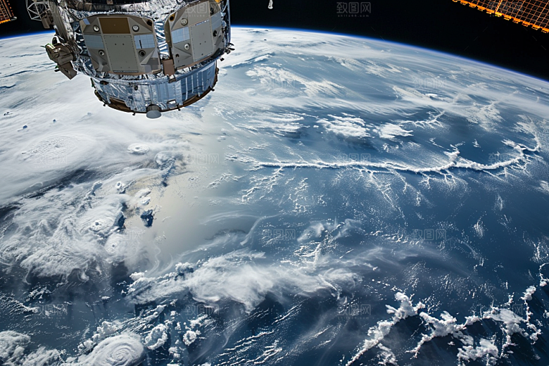 卫星空间站宇宙太空摄影图