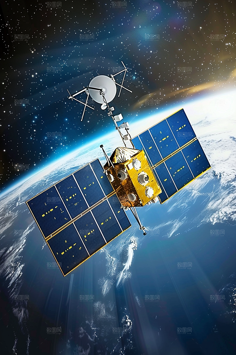 卫星空间站高清宇宙摄影图