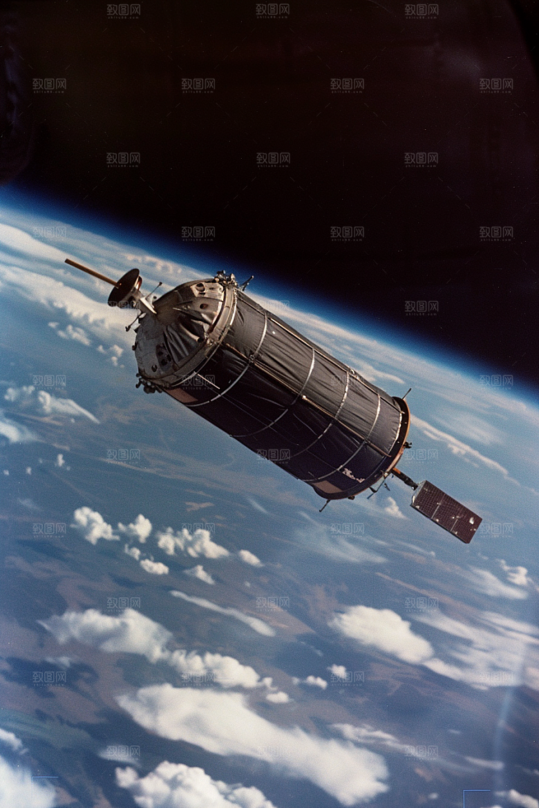 卫星空间站地球宇宙摄影图