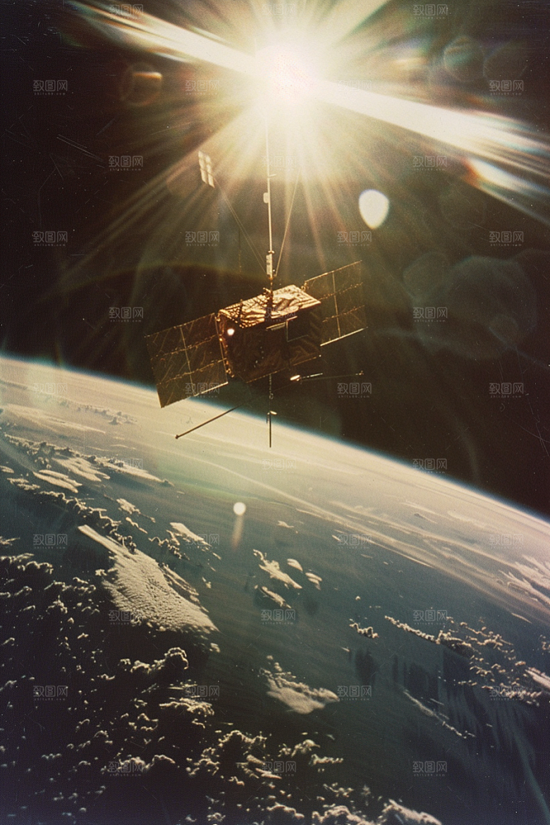 卫星空间站微信开屏星空摄影图