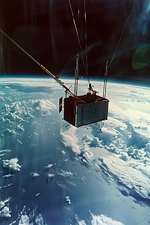 卫星空间站航天日微信开屏摄影图