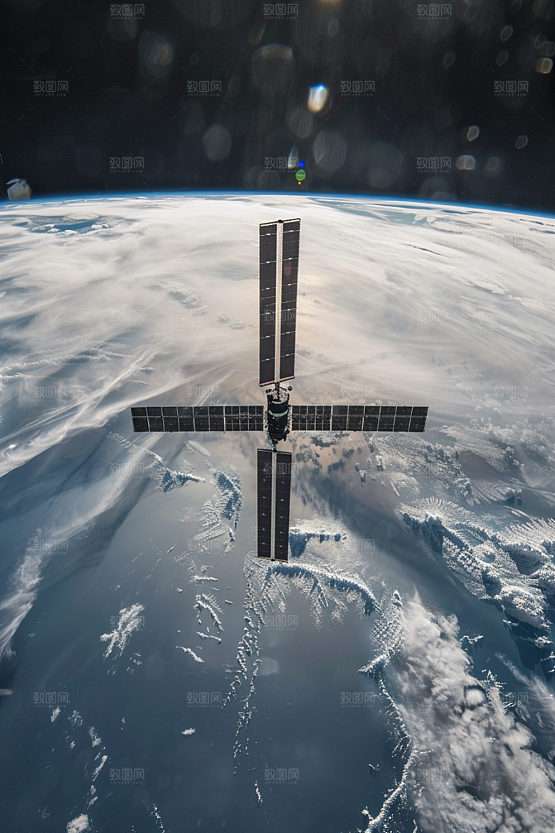 卫星空间站未来地球摄影图