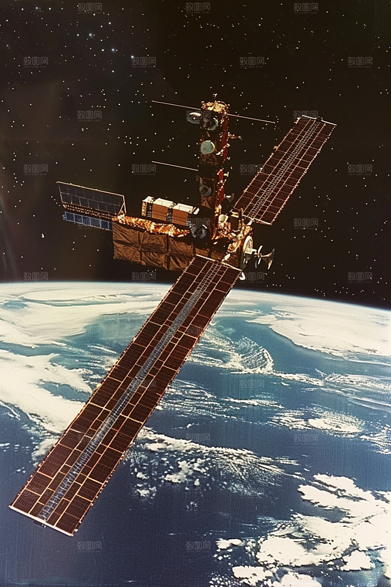 卫星空间站微信开屏太空摄影图