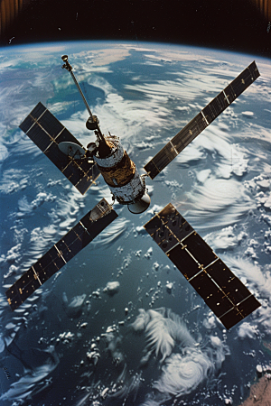 卫星空间站宇航微信开屏摄影图