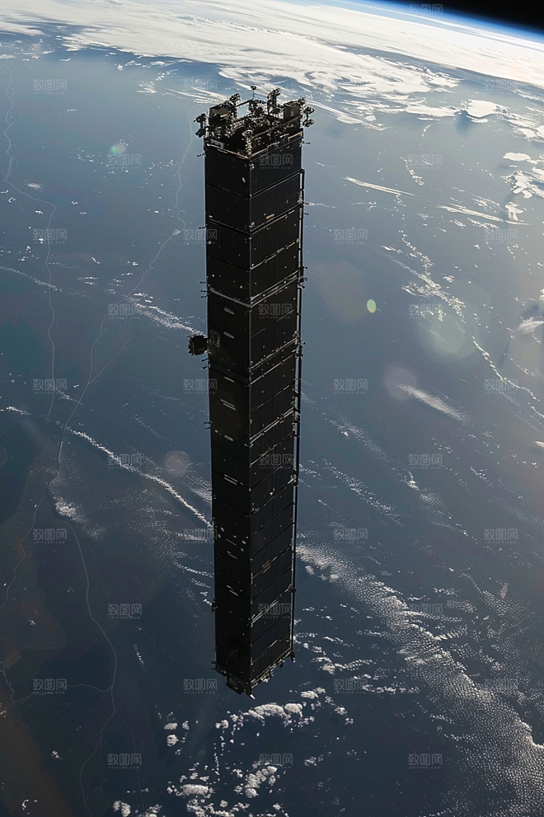 卫星空间站太空宇航摄影图