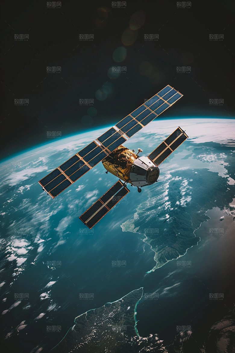 卫星空间站航天日宇宙摄影图
