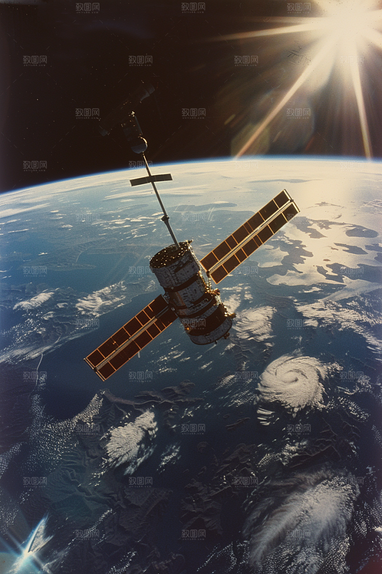 卫星空间站微信开屏高清摄影图