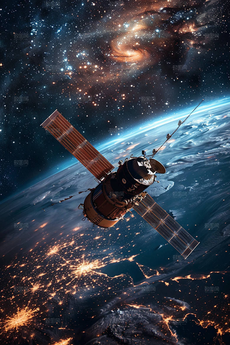 卫星空间站航天日微信开屏摄影图