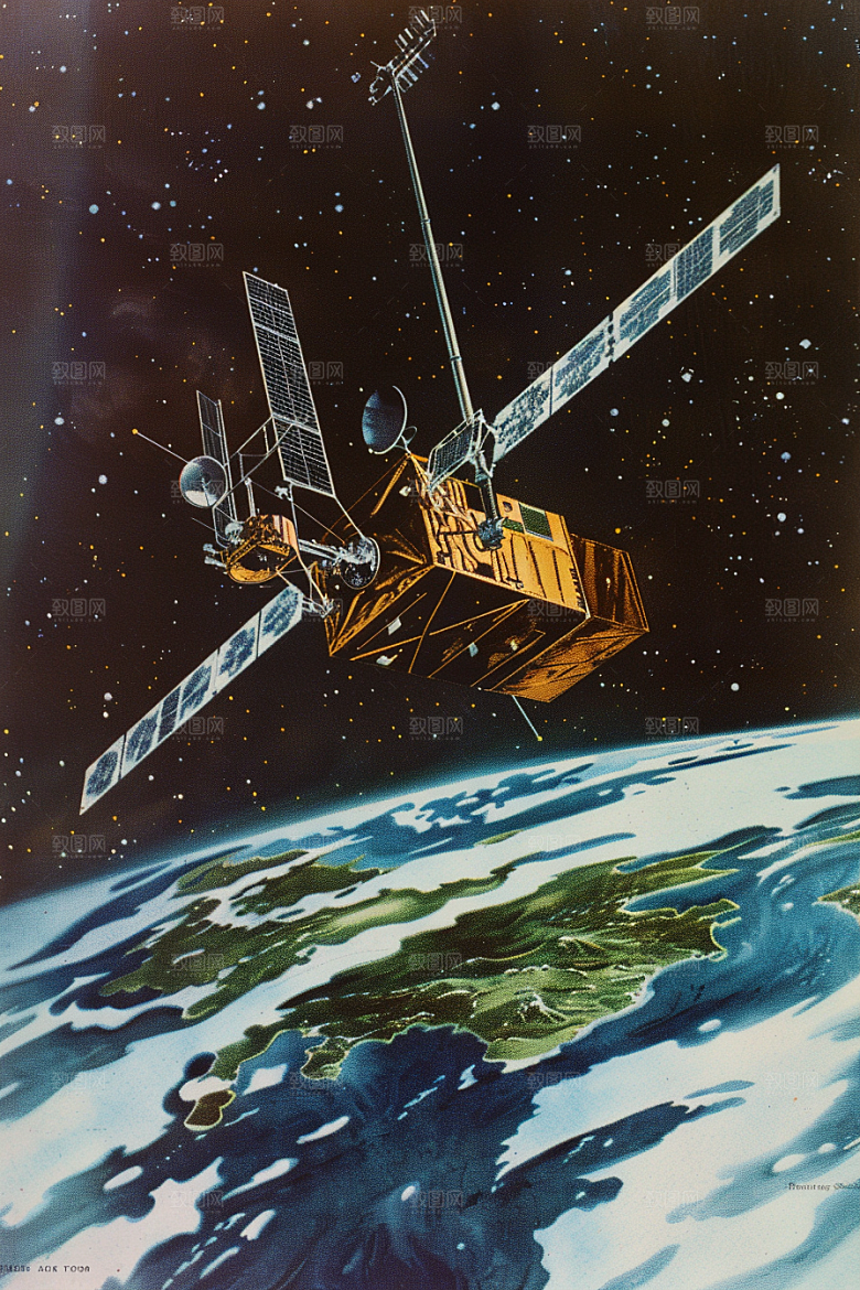 卫星空间站宇宙微信开屏摄影图