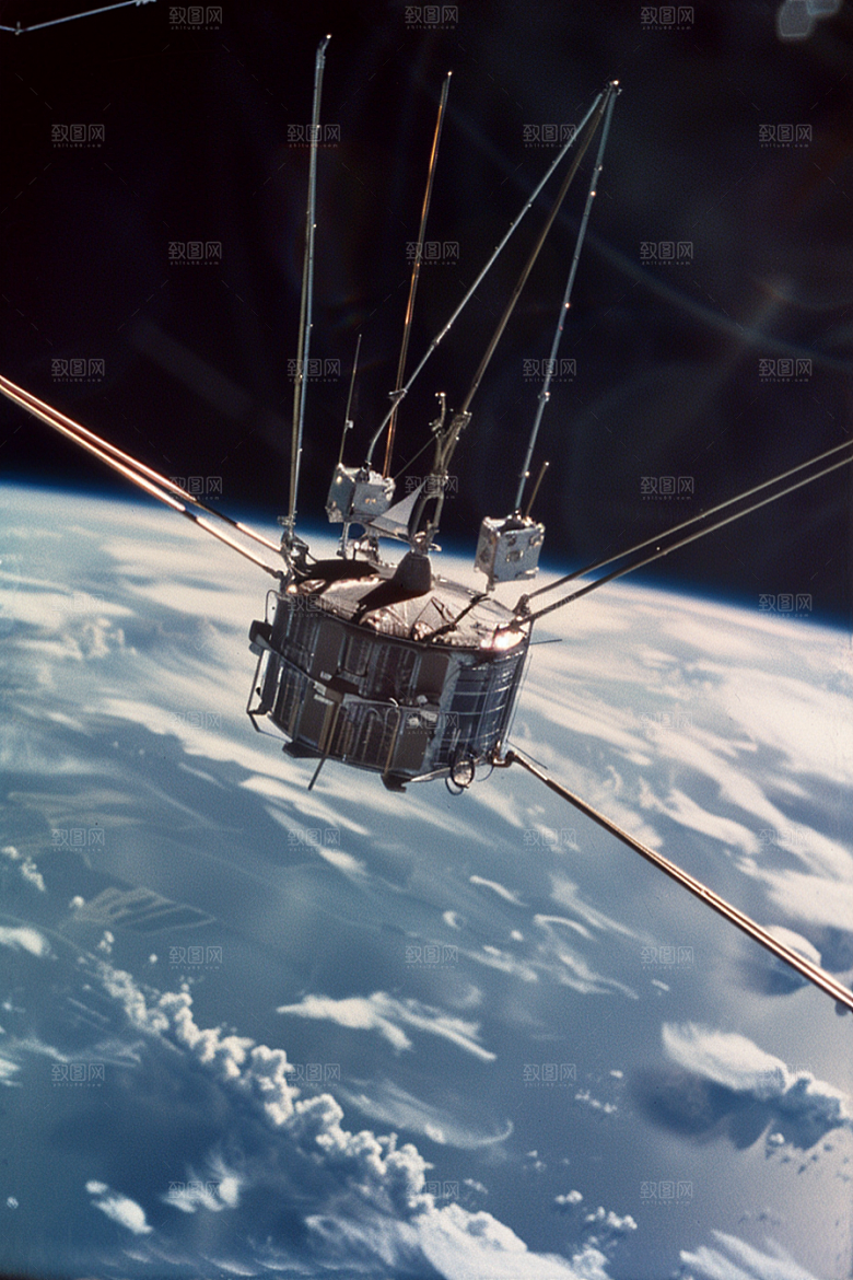 卫星空间站宇宙未来摄影图