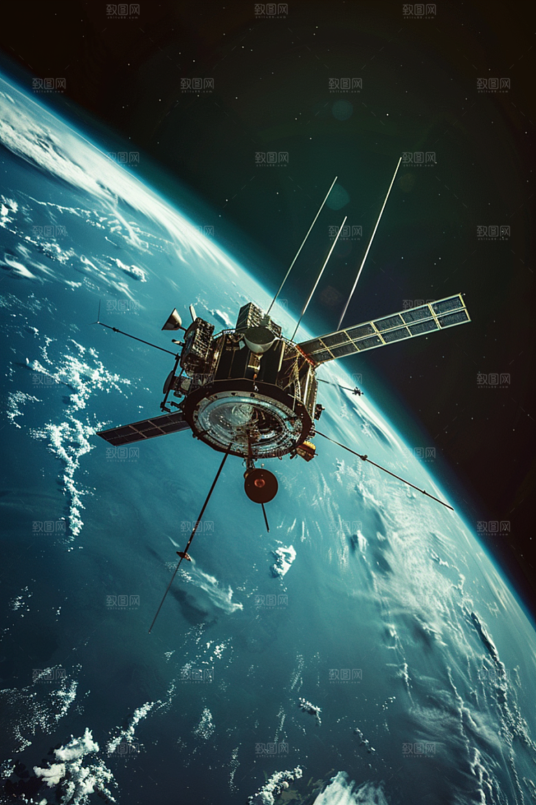 卫星空间站太空星球摄影图