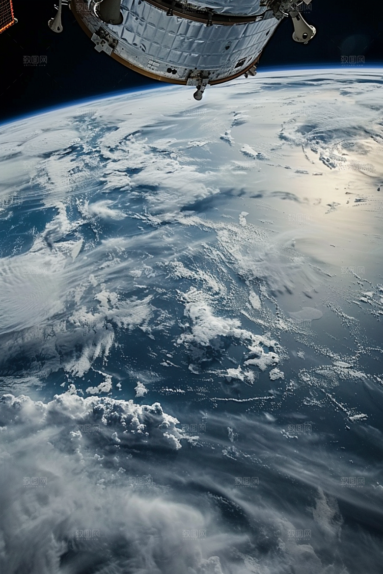 卫星空间站高清宇航摄影图