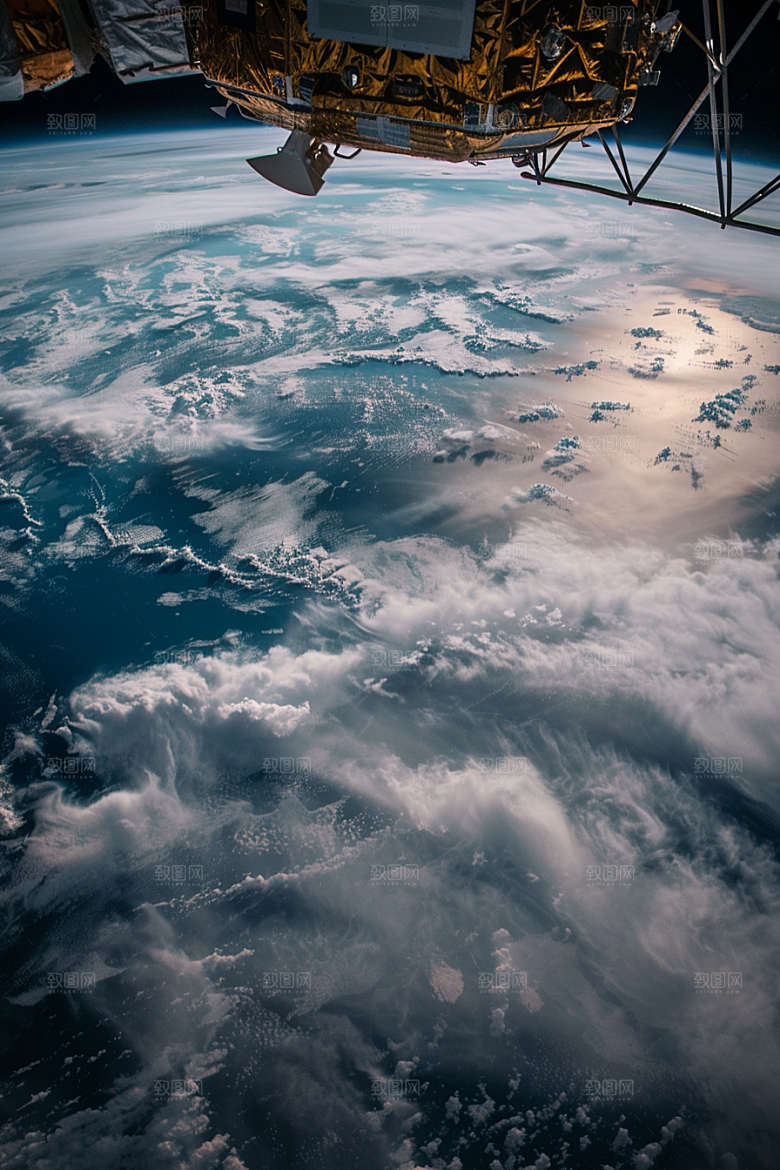 卫星空间站高清星球摄影图