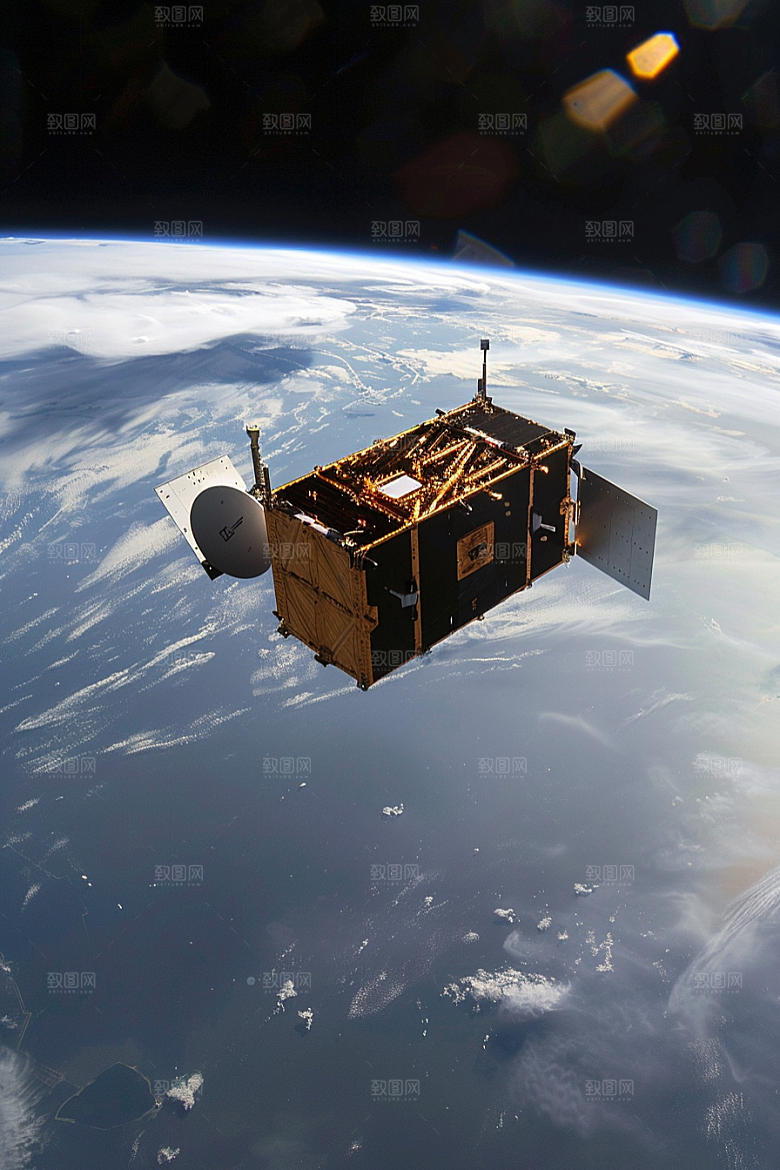 卫星空间站航天日宇宙摄影图
