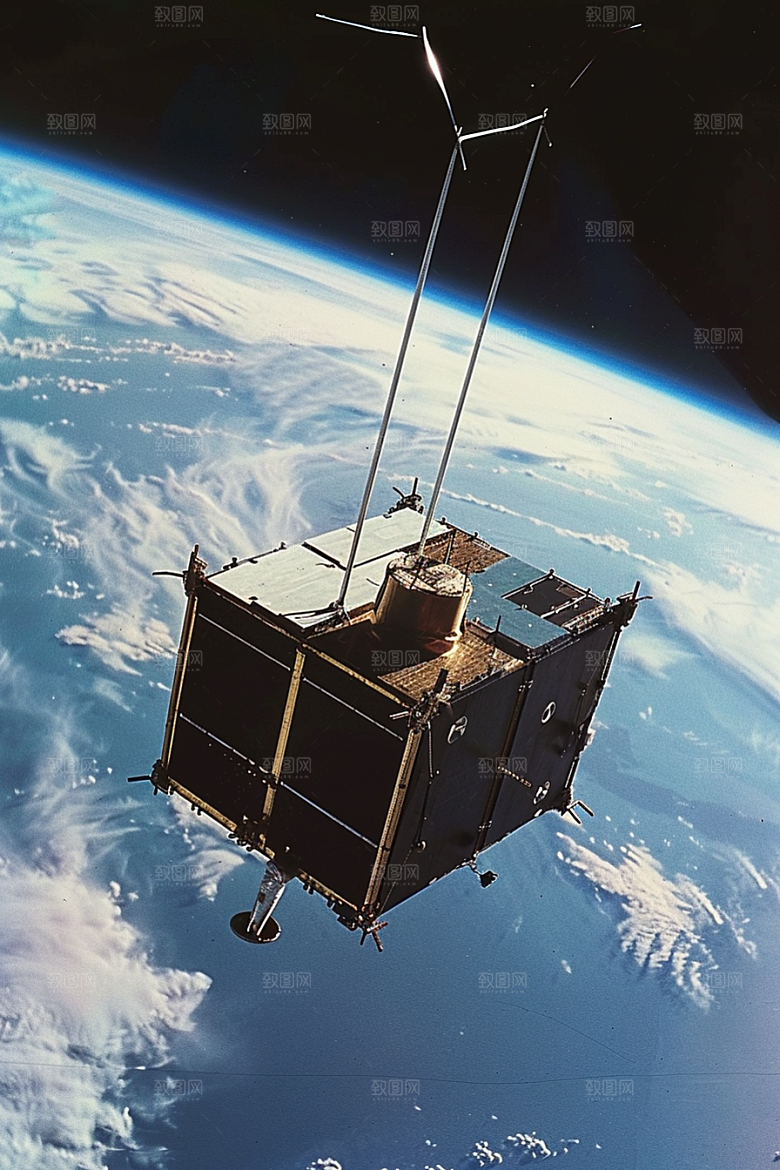卫星空间站微信开屏星球摄影图