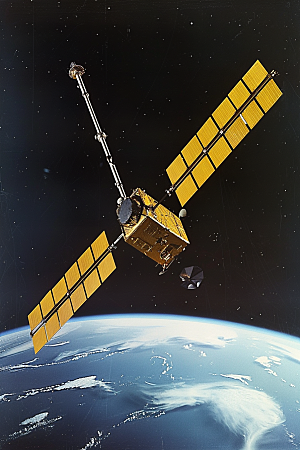卫星空间站微信开屏星球摄影图