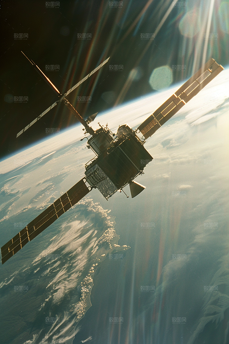 卫星空间站科技宇宙摄影图