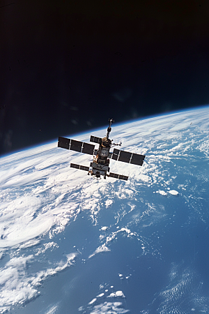 卫星空间站微信开屏宇航摄影图