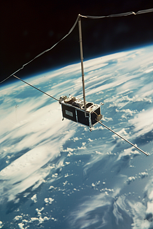 卫星空间站微信开屏航天日摄影图