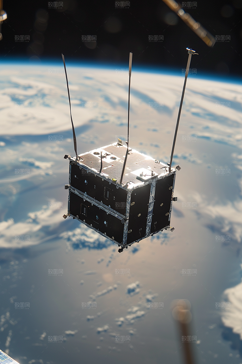 卫星空间站星辰大海未来摄影图