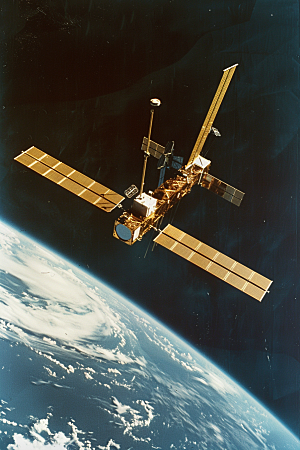 卫星空间站高清微信开屏摄影图