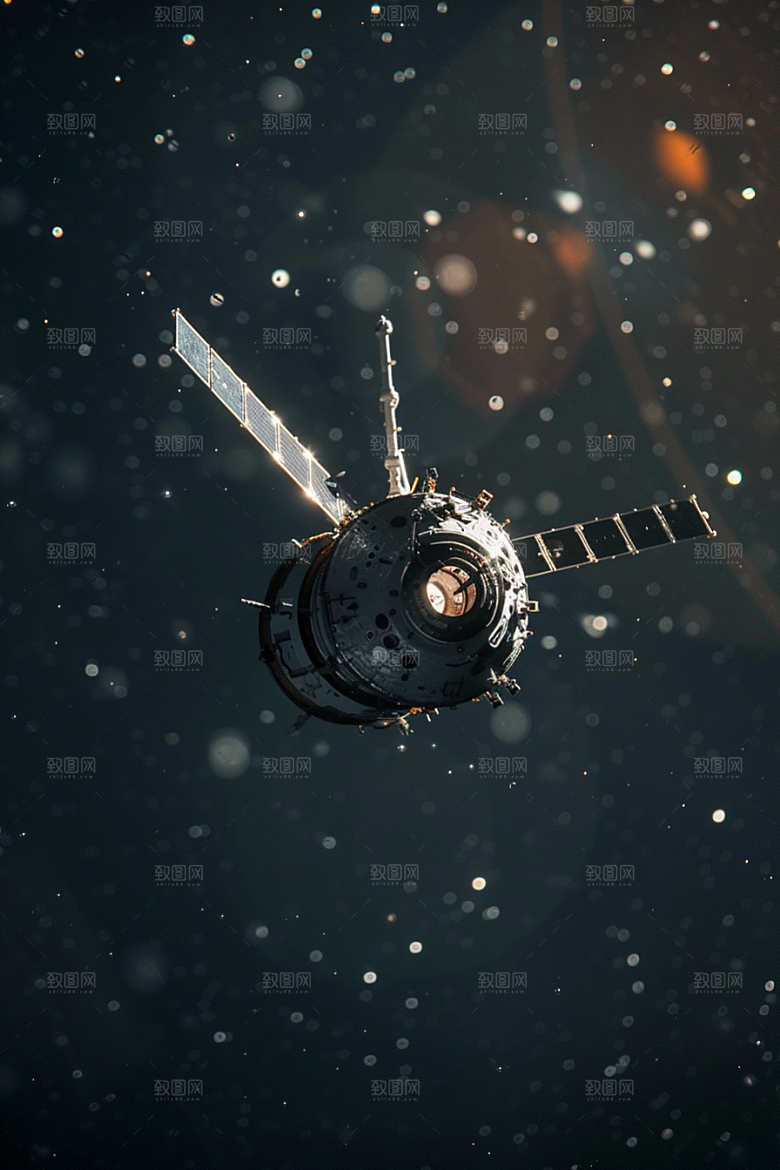 卫星空间站未来宇宙摄影图