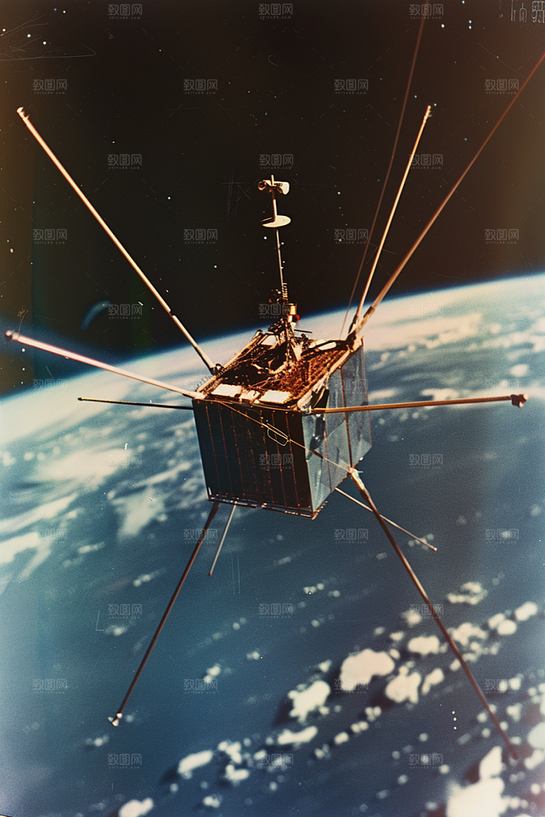 卫星空间站科技未来摄影图