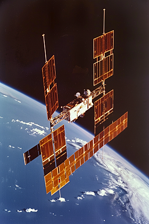卫星空间站太空宇宙摄影图