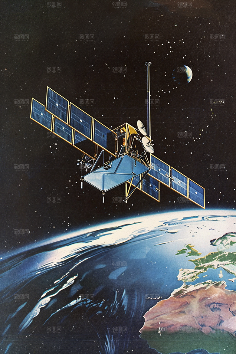 卫星空间站星球宇宙摄影图