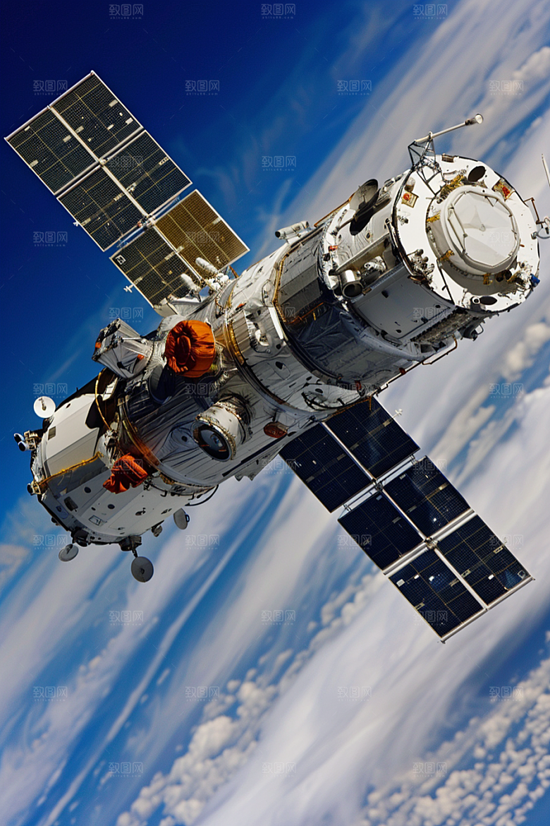 卫星空间站宇航宇宙摄影图