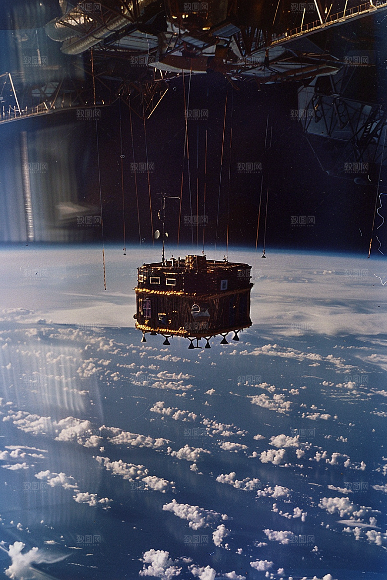 卫星空间站星球未来摄影图