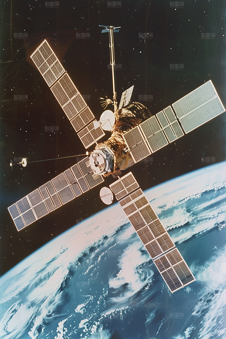 卫星空间站星辰大海微信开屏摄影图