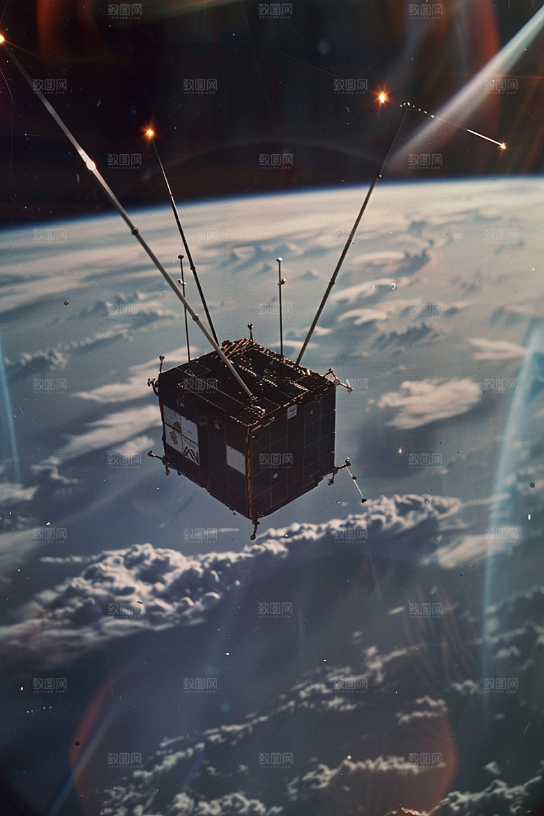 卫星空间站星球未来摄影图
