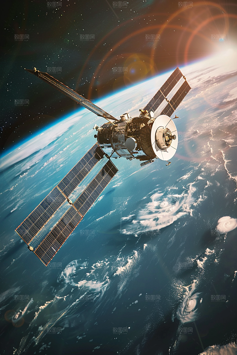 卫星空间站微信开屏太空摄影图