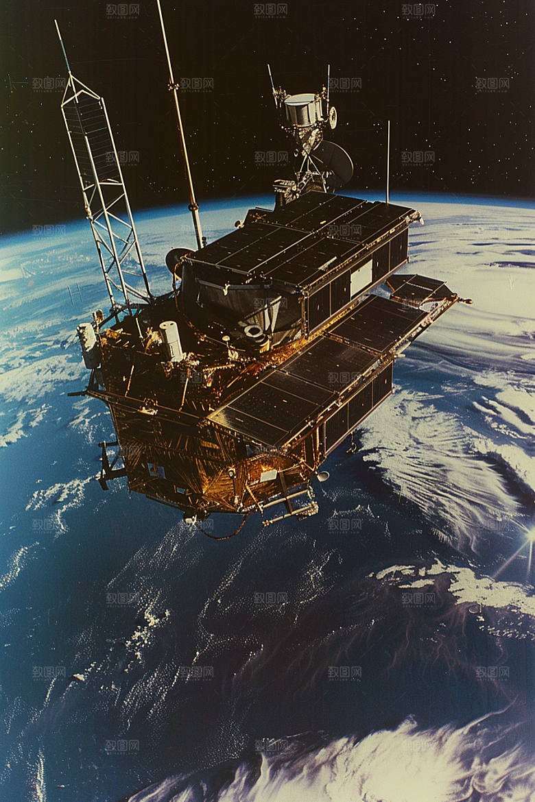 卫星空间站星球宇宙摄影图