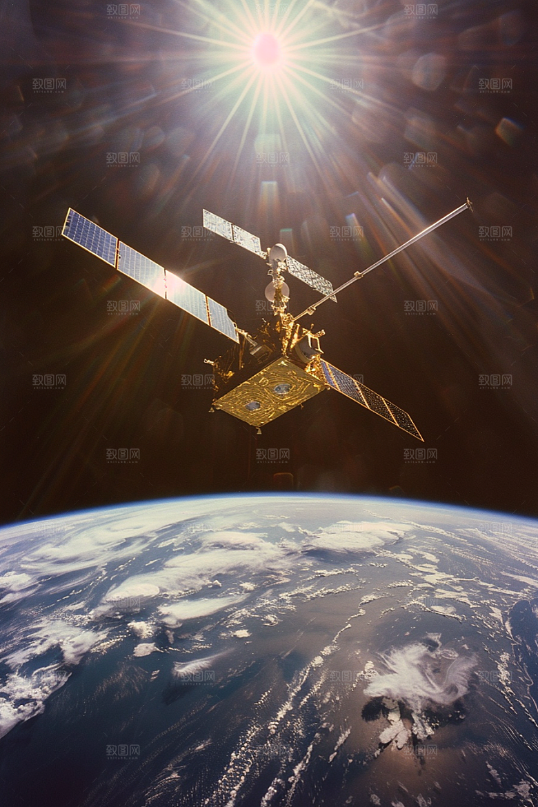 卫星空间站未来宇宙摄影图