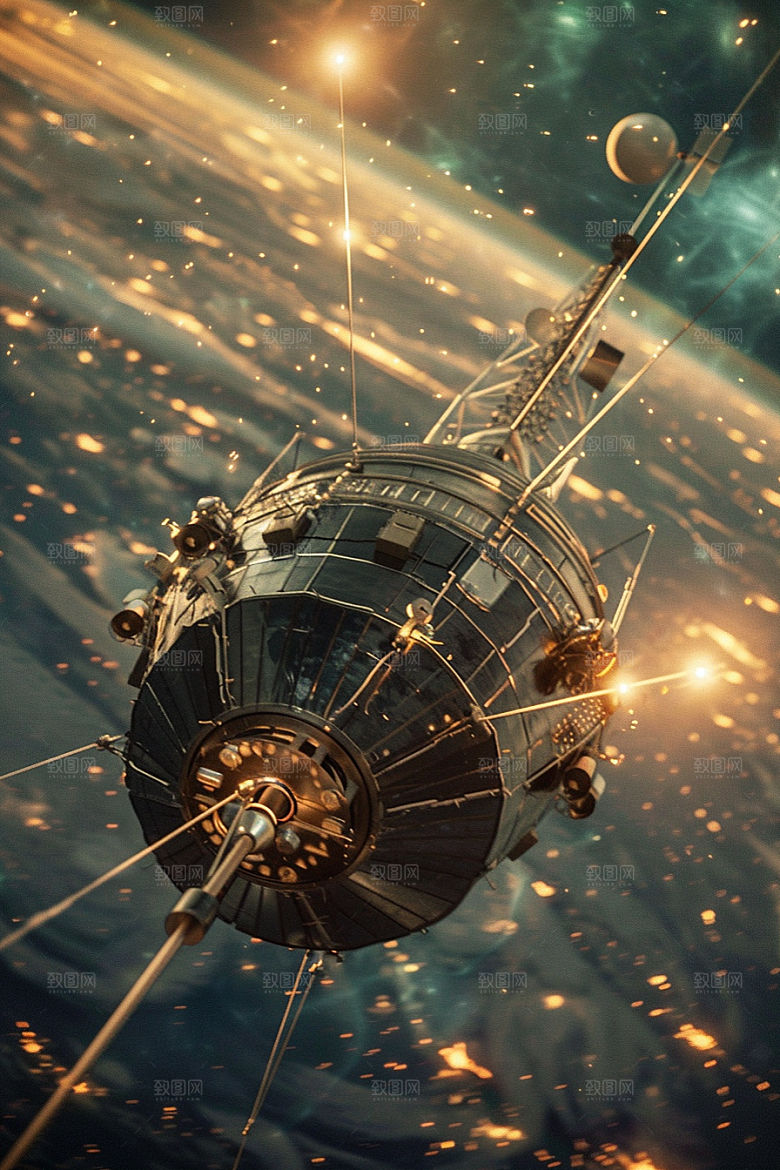 卫星空间站宇航未来摄影图