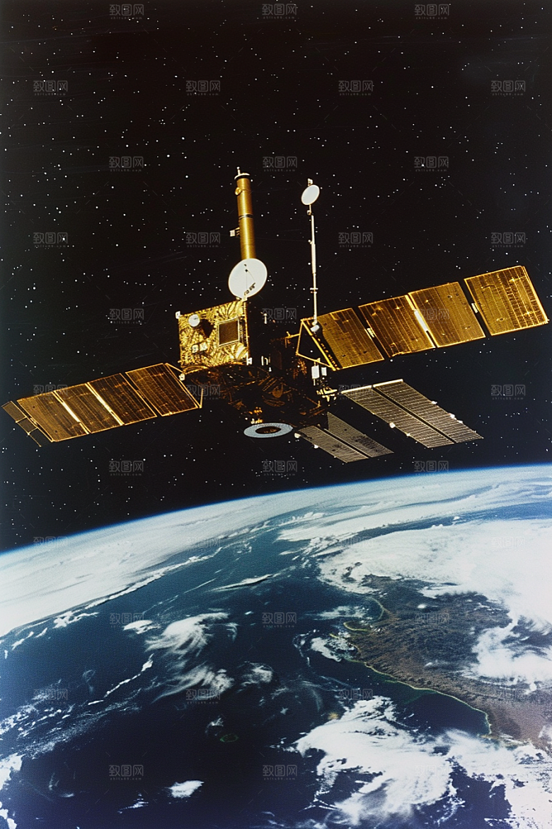 卫星空间站宇航太空摄影图