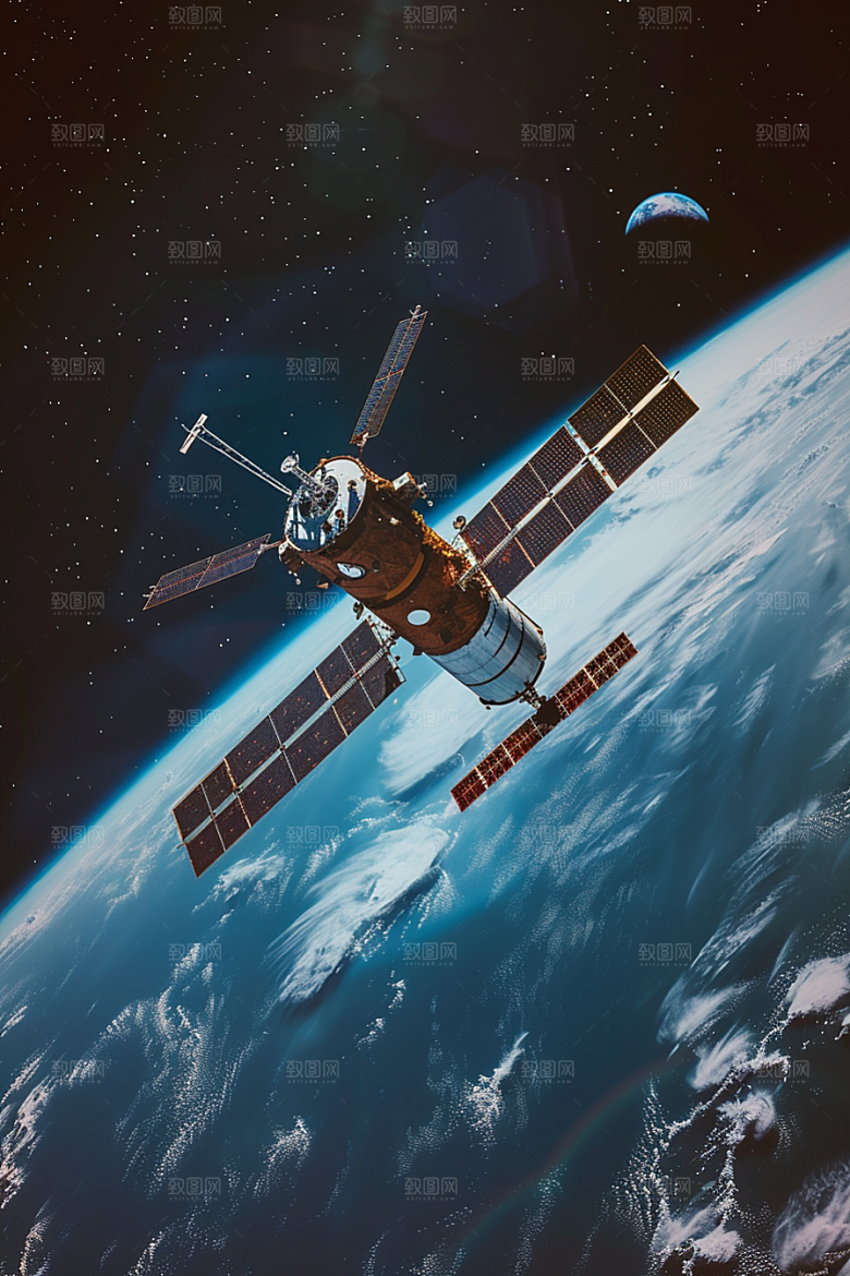 卫星空间站高清未来摄影图