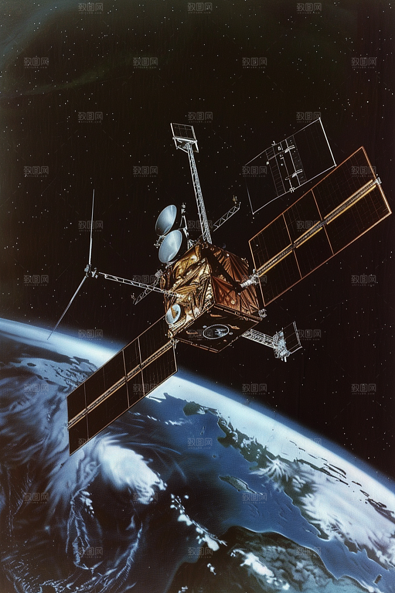 卫星空间站地球宇宙摄影图
