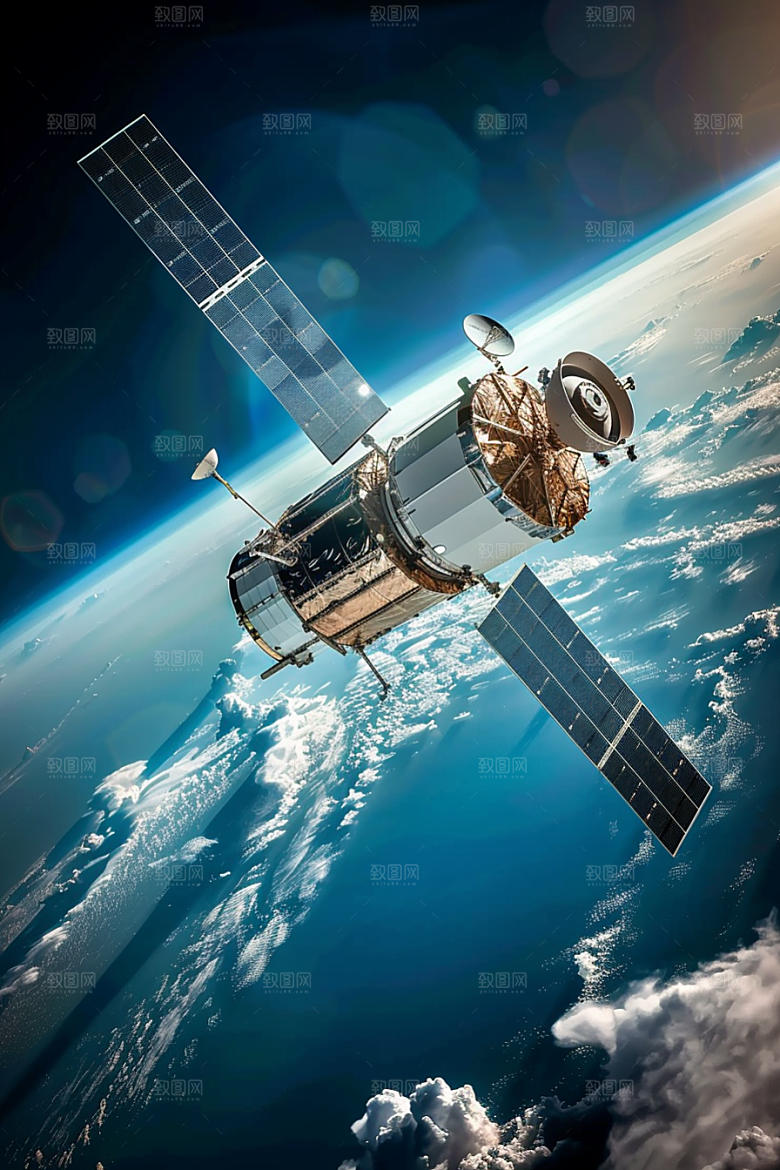 卫星空间站星球宇航摄影图