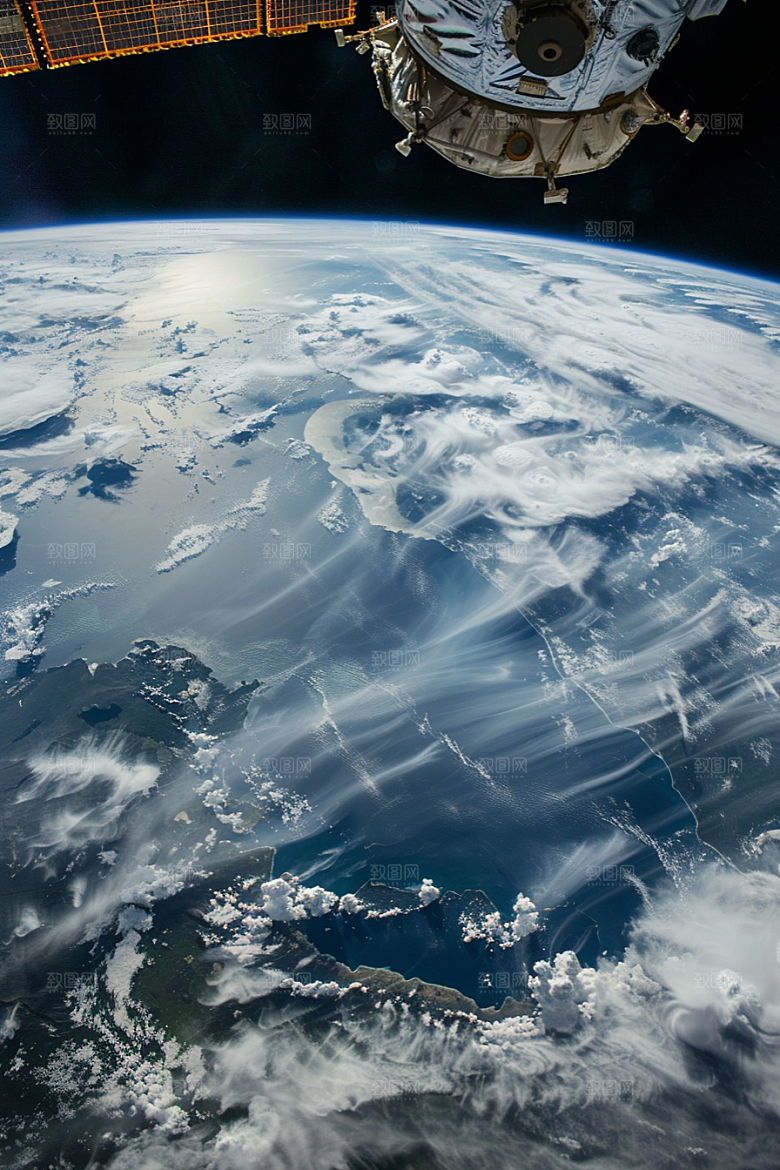 卫星空间站地球星球摄影图