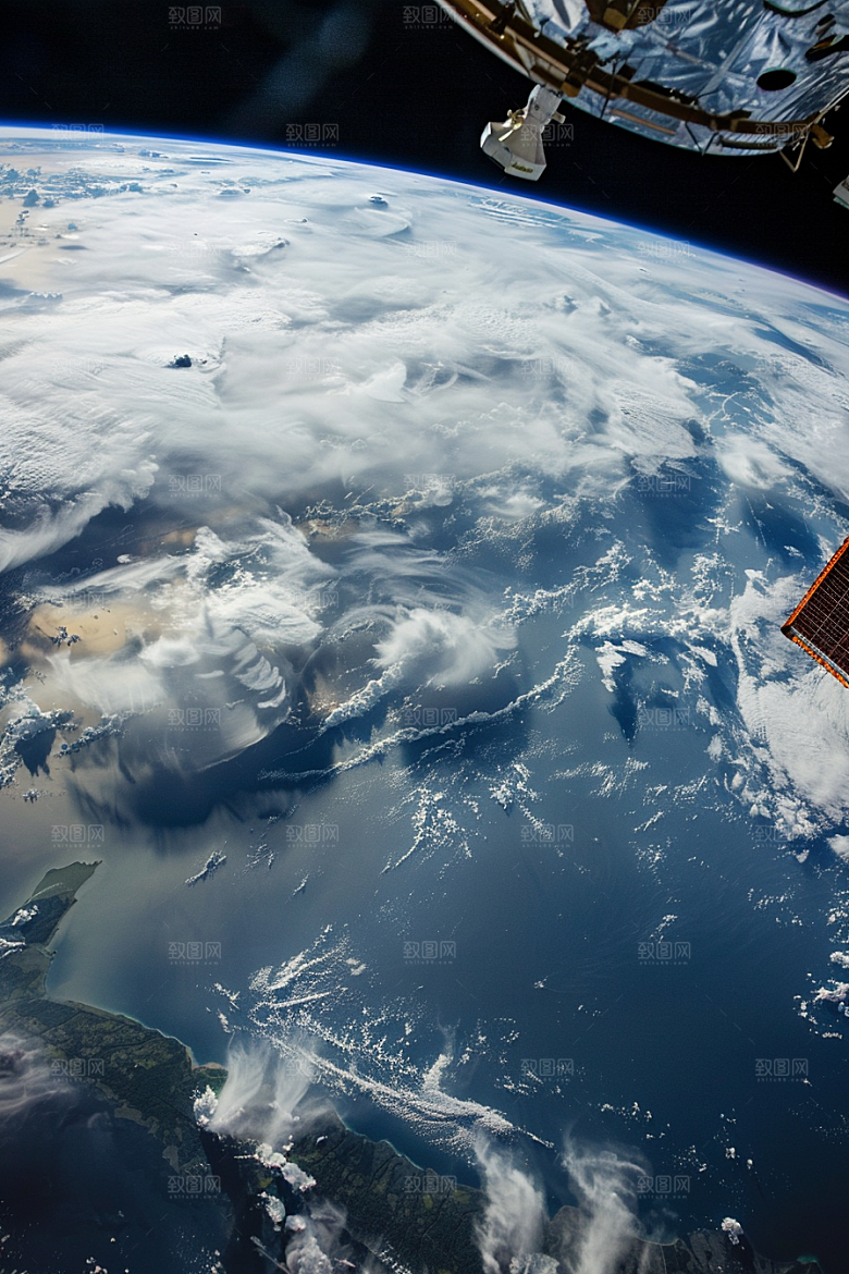 卫星空间站宇航微信开屏摄影图