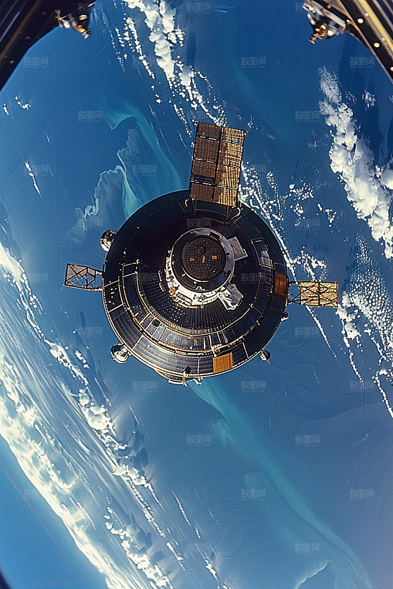 卫星空间站高清宇航摄影图