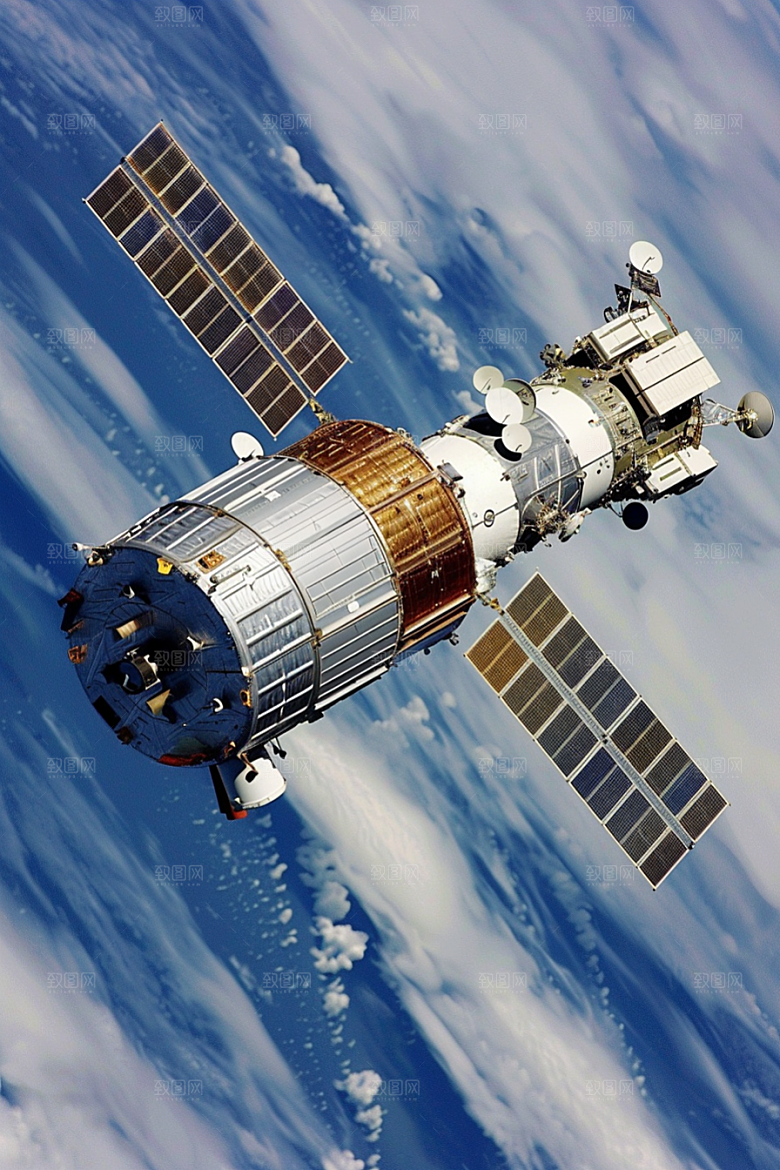 卫星空间站宇宙星球摄影图