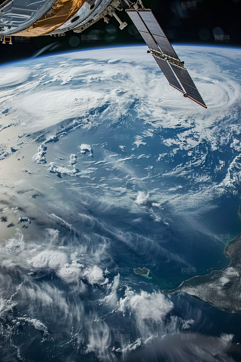 卫星空间站高清宇宙摄影图