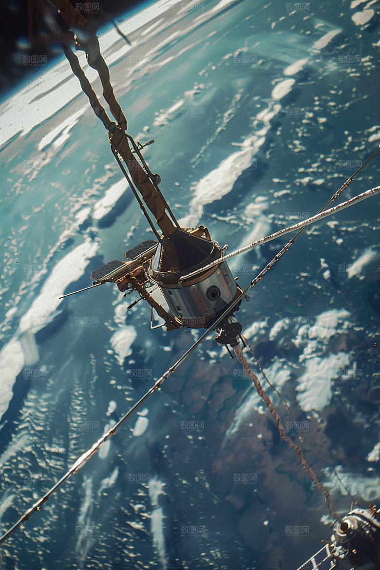卫星空间站宇宙宇航摄影图