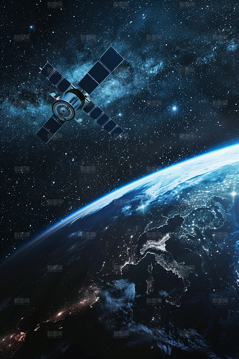 卫星空间站科技宇宙摄影图