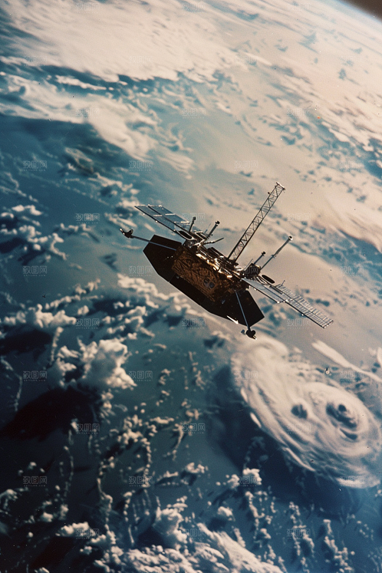 卫星空间站地球宇航摄影图